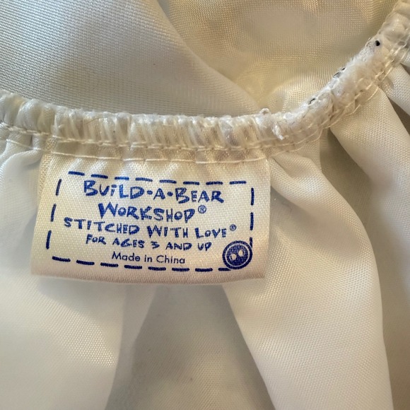 Build-A-Bear Workshop White Sequin Tutu Dress Faux Fur Trim Winter Reindeer 2014 - Picture 10 of 11